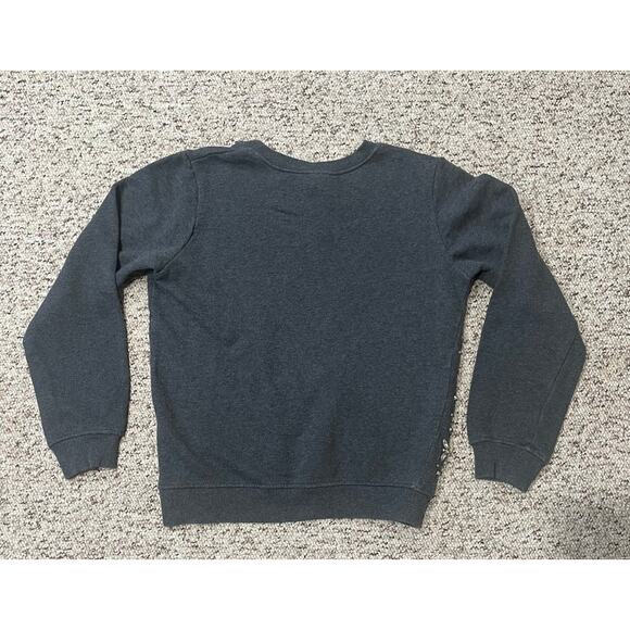 Hemant & Nandita Gray Embellished Jeweled Rhinestone Crew Sweatshirt Size S - Picture 2 of 10